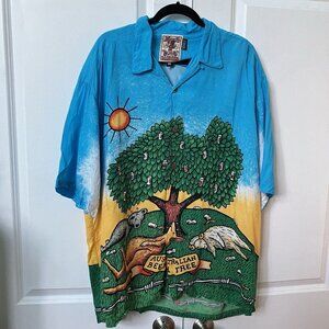 Vintage Mambo Shirt Mens XL Mambasso Australian Beer Tree Loud Hawaiian Shirt
